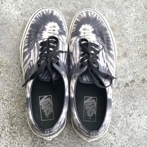 Black and Grey Tie Dye Vans